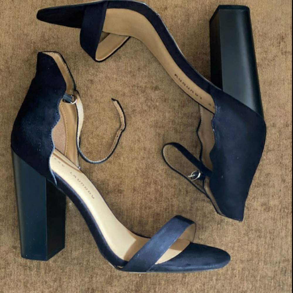 Chinese Laundry black suede stiletto